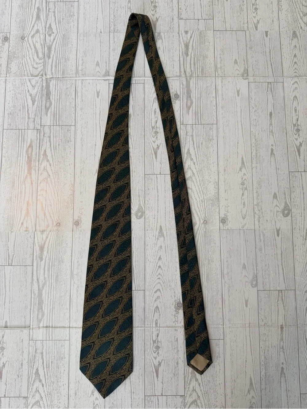Giorgio Armani Vintage Silk Geometric Necktie